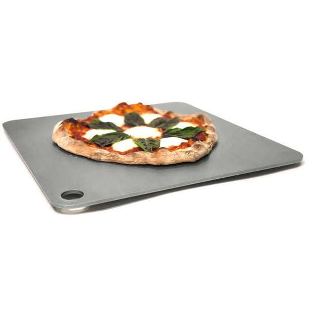 Fully Seasoned 1/4" x 14" x 16" Ready to use! 1/4" Steel Pizza Plate